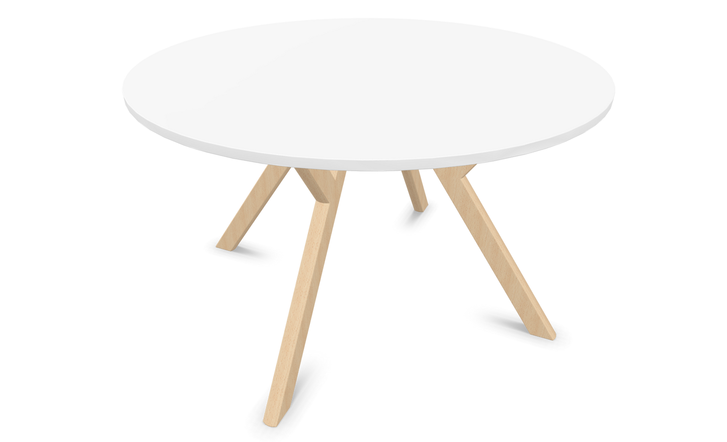 Dietiker Felber T14 Sitzungstisch - HPL Platte - Pearl White