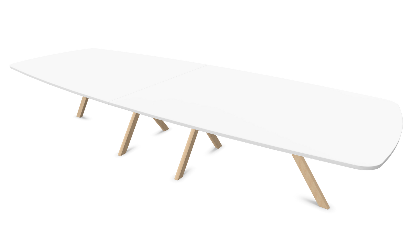 Dietiker Felber T14 Sitzungstisch - HPL Platte - Pearl White