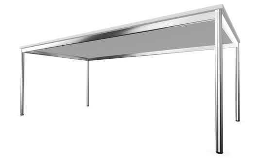 Dietiker Atos I Besprechungstisch - HPL Platte - Pearl White