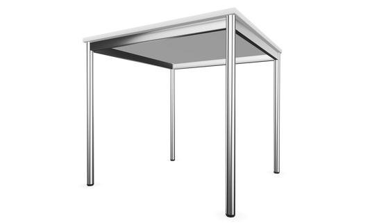 Dietiker Atos I Besprechungstisch - HPL Platte - Pearl White