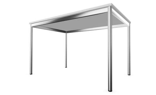 Dietiker Atos I Besprechungstisch - HPL Platte - Pearl White