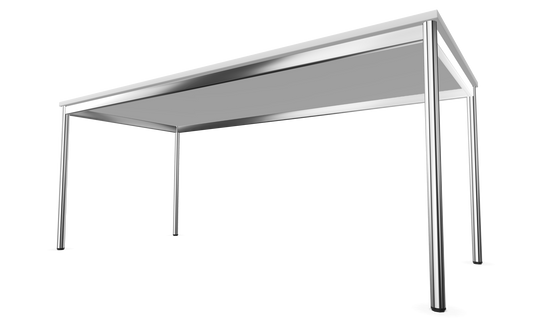 Dietiker Atos I Besprechungstisch - HPL Platte - Pearl White