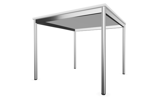 Dietiker Atos I Besprechungstisch - HPL Platte - Pearl White