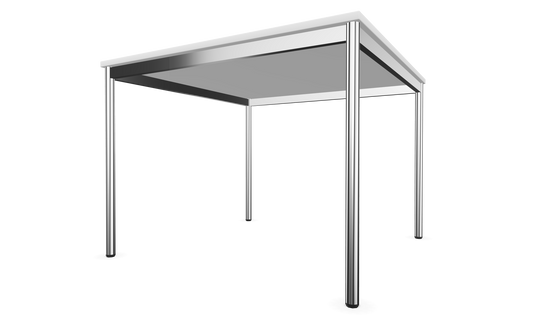 Dietiker Atos I Besprechungstisch - HPL Platte - Pearl White