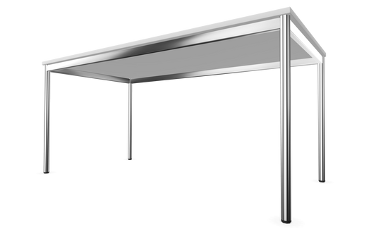 Dietiker Atos I Besprechungstisch - HPL Platte - Pearl White