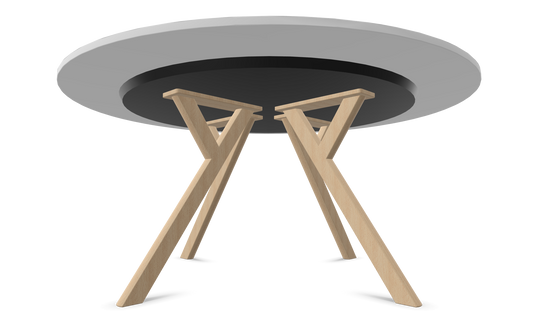 Dietiker Felber T14 Sitzungstisch - HPL Platte - Pearl White