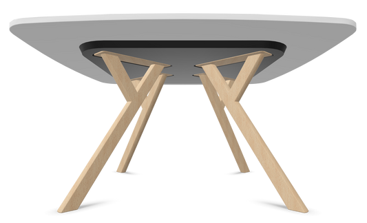 Dietiker Felber T14 Sitzungstisch - HPL Platte - Pearl White