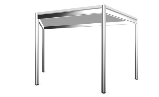 Dietiker Atos II Besprechungstisch Trapez - HPL Platte - Pearl White