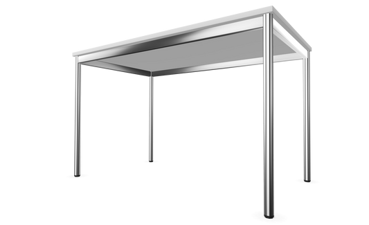 Dietiker Atos I Besprechungstisch - HPL Platte - Pearl White