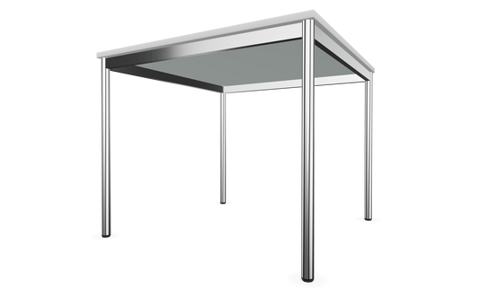 Dietiker Atos I Besprechungstisch - HPL Platte - Rain