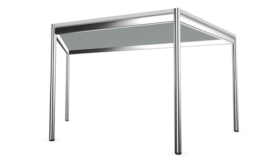 Dietiker Atos II Besprechungstisch Trapez - HPL Platte - Rain