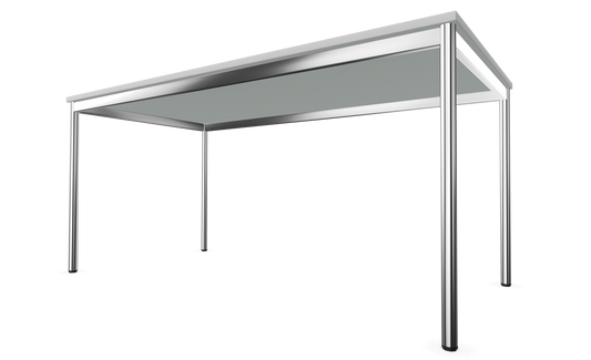 Dietiker Atos I Besprechungstisch - HPL Platte - Rain