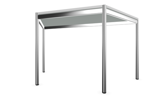 Dietiker Atos II Besprechungstisch Trapez - HPL Platte - Rain