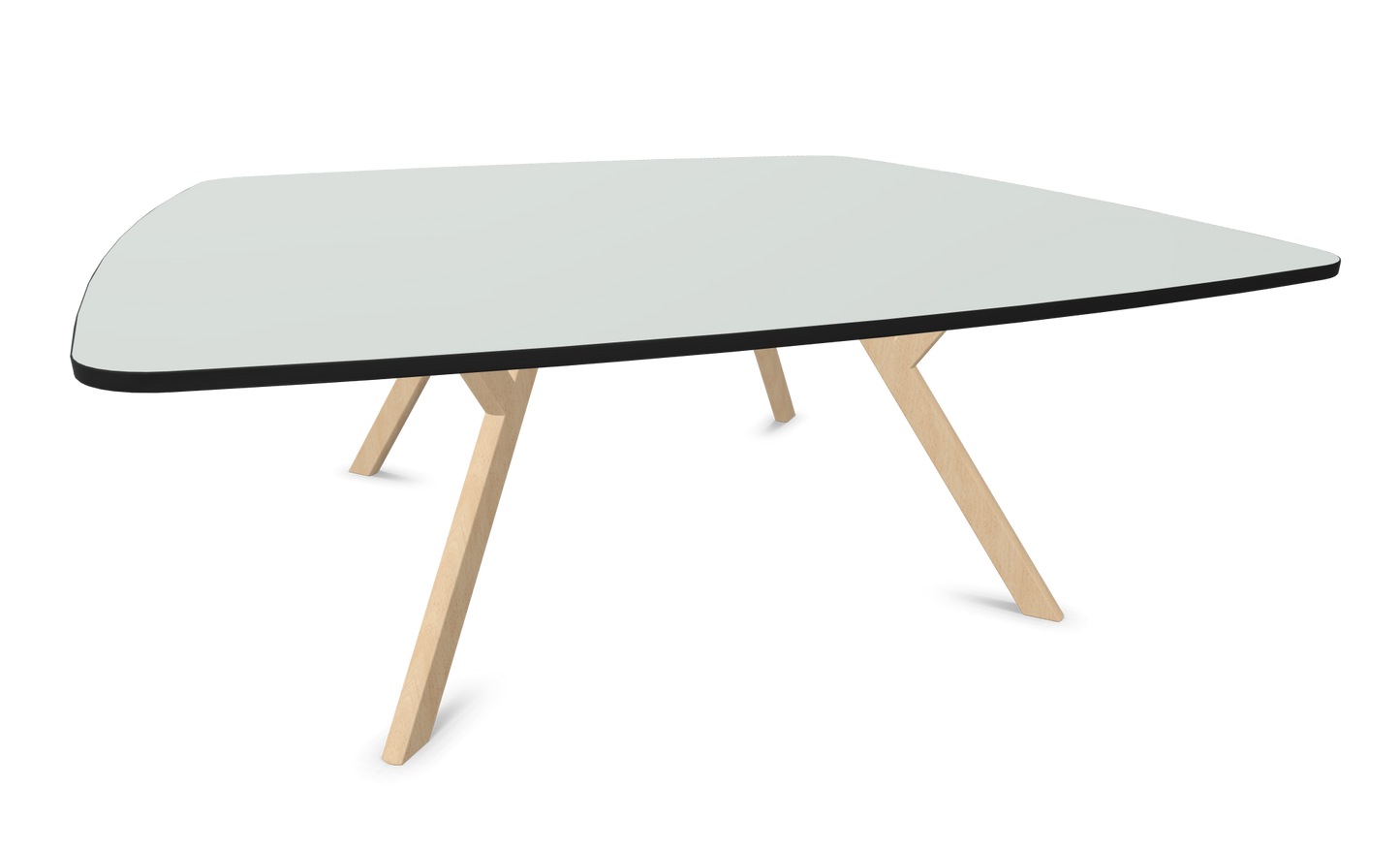 Dietiker Felber T14 Sitzungstisch - HPL Platte - Silver Grey
