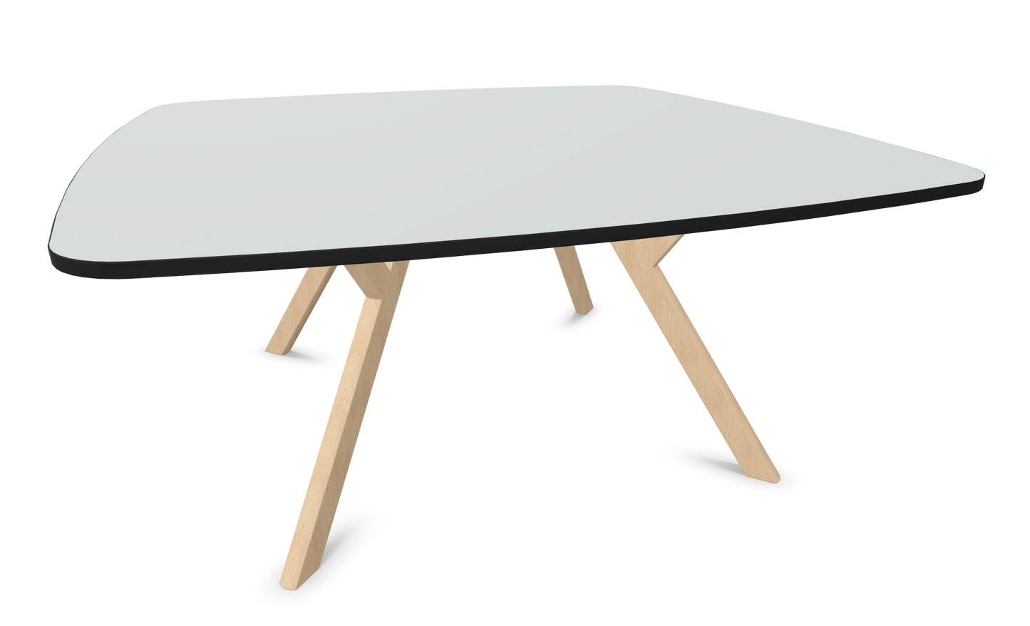 Dietiker Felber T14 Sitzungstisch - HPL Platte - Silver Grey