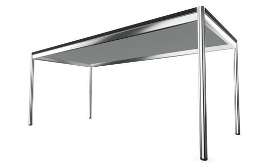 Dietiker Atos II Besprechungstisch - HPL Platte - Silver Grey