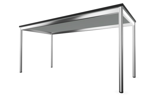 Dietiker Atos I Besprechungstisch - HPL Platte - Silver Grey