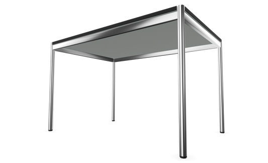 Dietiker Atos II Besprechungstisch - HPL Platte - Silver Grey