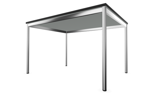 Dietiker Atos I Besprechungstisch - HPL Platte - Silver Grey