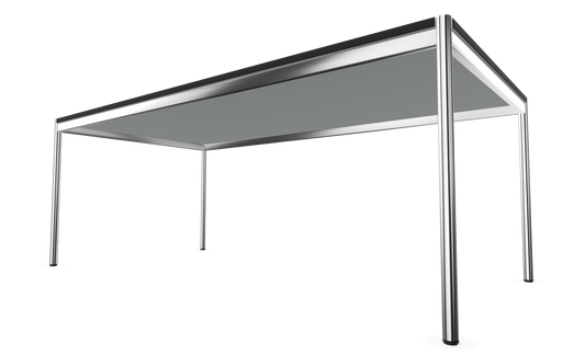 Dietiker Atos II Besprechungstisch - HPL Platte - Silver Grey