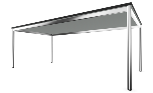 Dietiker Atos I Besprechungstisch - HPL Platte - Silver Grey