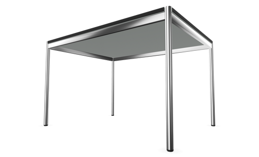 Dietiker Atos II Besprechungstisch - HPL Platte - Silver Grey