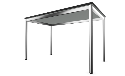 Dietiker Atos I Besprechungstisch - HPL Platte - Silver Grey