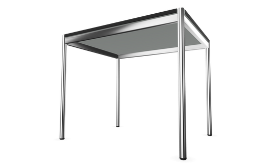 Dietiker Atos II Besprechungstisch - HPL Platte - Silver Grey