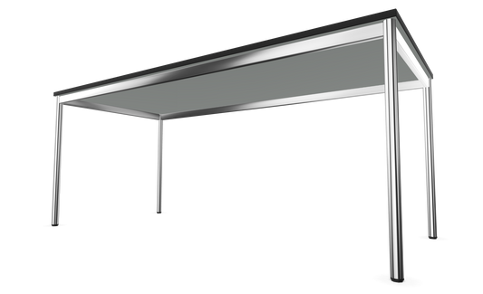 Dietiker Atos I Besprechungstisch - HPL Platte - Silver Grey