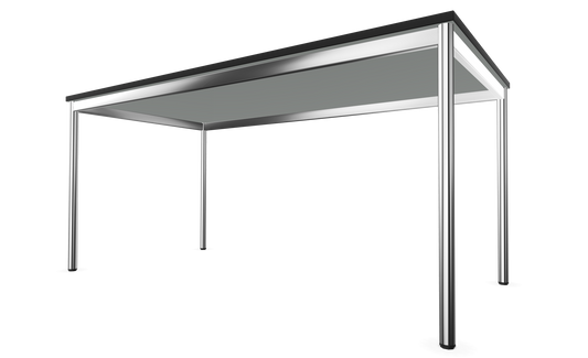 Dietiker Atos I Besprechungstisch - HPL Platte - Silver Grey