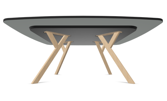 Dietiker Felber T14 Sitzungstisch - HPL Platte - Silver Grey