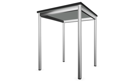 Dietiker Atos I Besprechungstisch - HPL Platte - Silver Grey