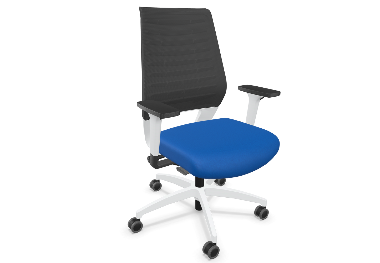 Dauphin X-Code Bürodrehstuhl - Stoff - Polo Azurblau
