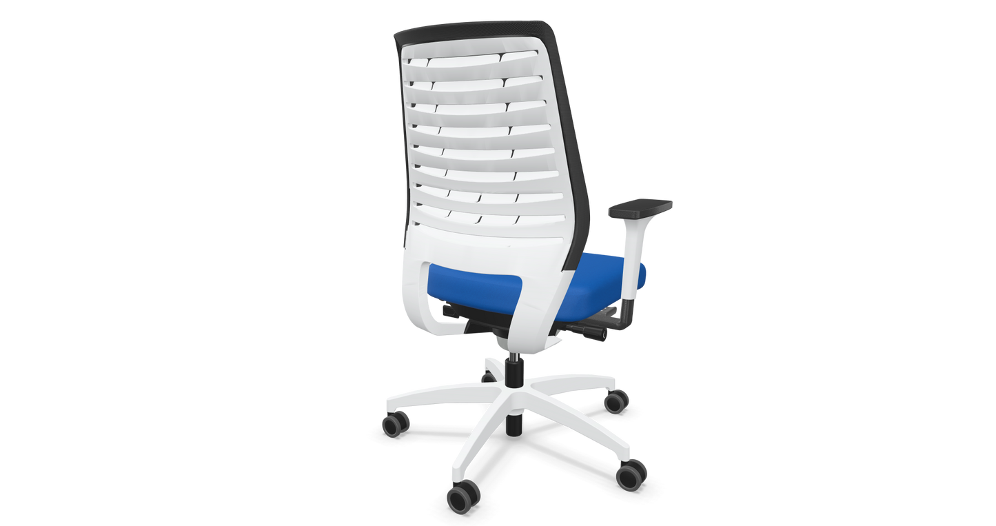 Dauphin X-Code Bürodrehstuhl - Stoff - Polo Azurblau