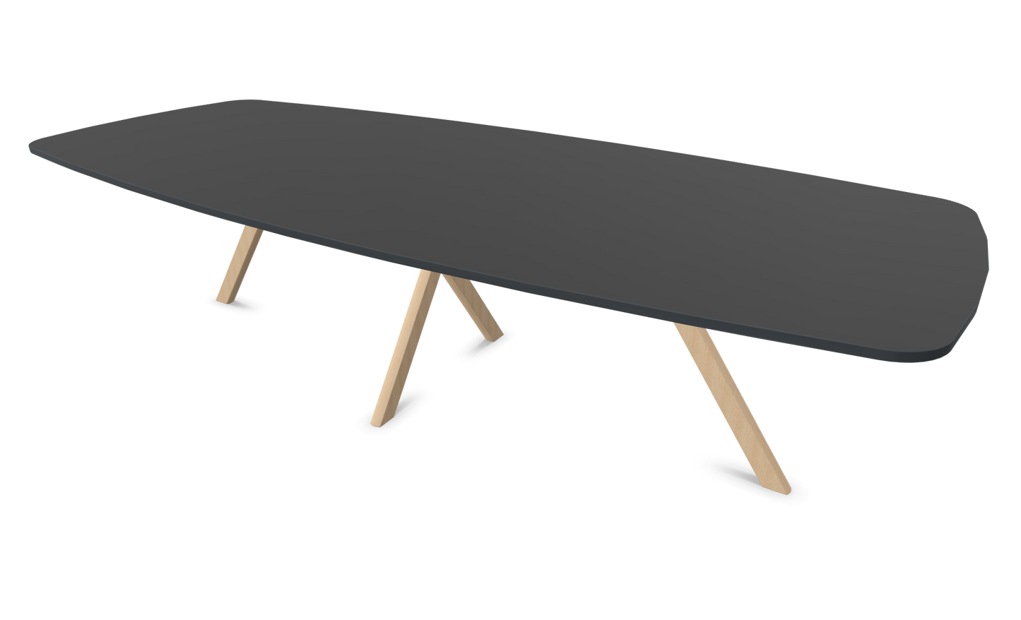 Dietiker Felber T14 Sitzungstisch - HPL Platte - Ebony