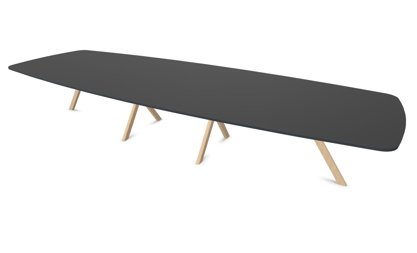Dietiker Felber T14 Sitzungstisch - HPL Platte - Ebony