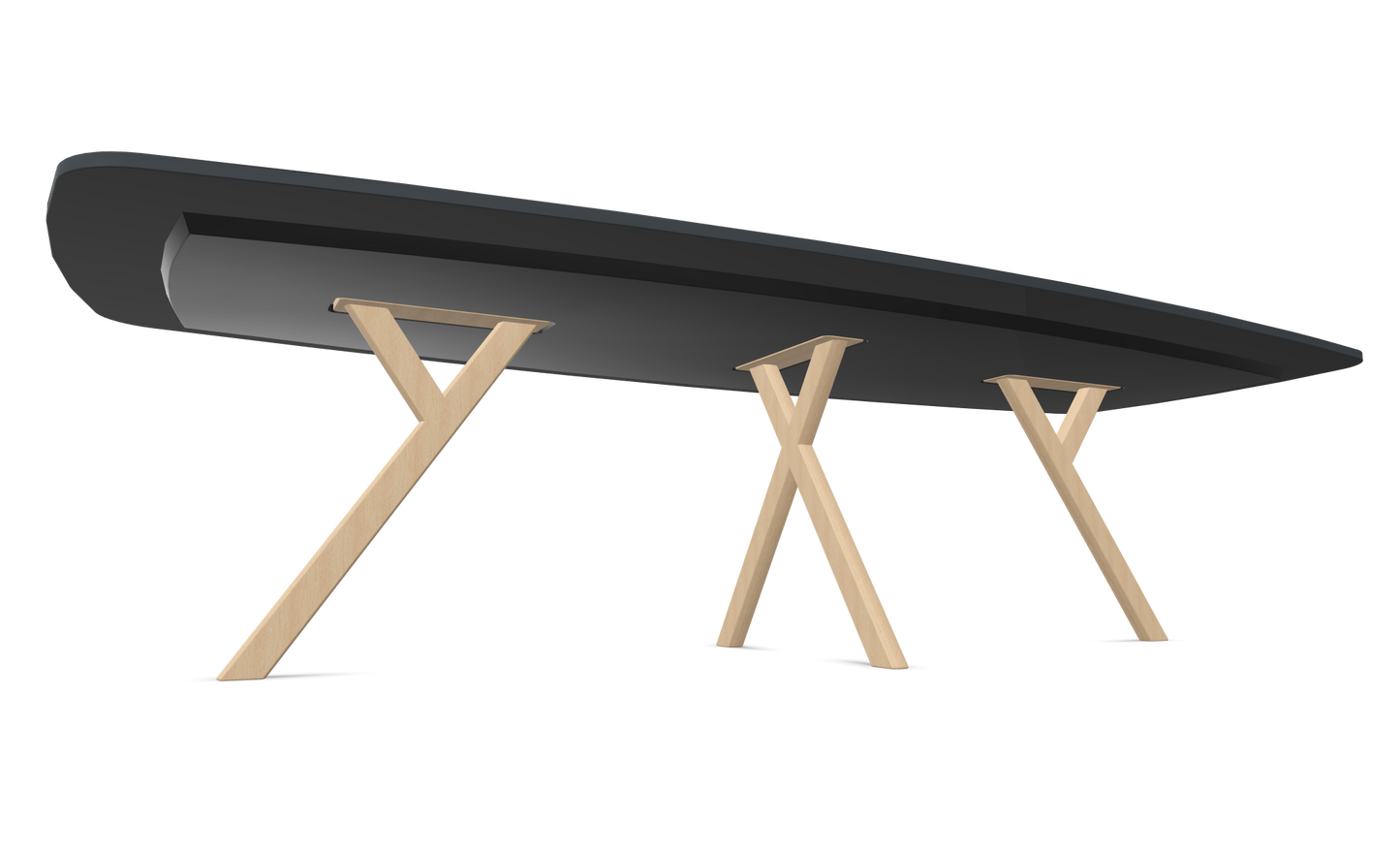 Dietiker Felber T14 Sitzungstisch - HPL Platte - Ebony