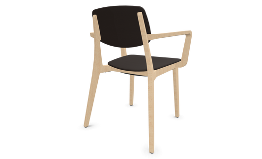 Dietiker Felber C14 Stuhl - Holz verleimt und geformt - D 169 Buche havanna-braun