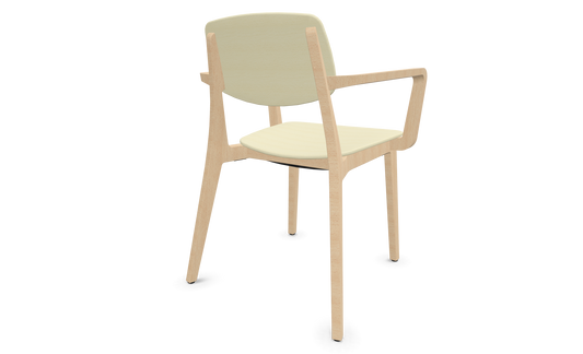 Dietiker Felber C14 Stuhl - Holz verleimt und geformt - D 305 Buche ahornfarbig