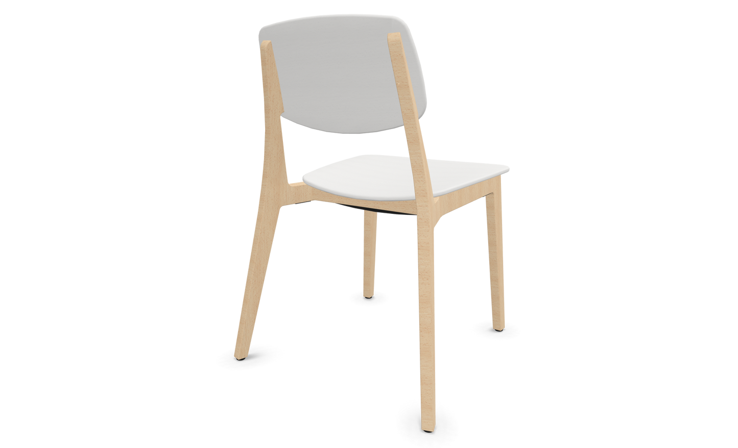 Dietiker Felber C14 Stuhl - Holz verleimt und geformt - D 314 weiss
