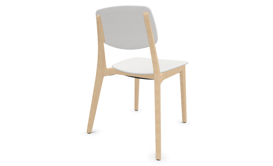 Dietiker Felber C14 Stuhl - Holz verleimt und geformt - D 314 weiss