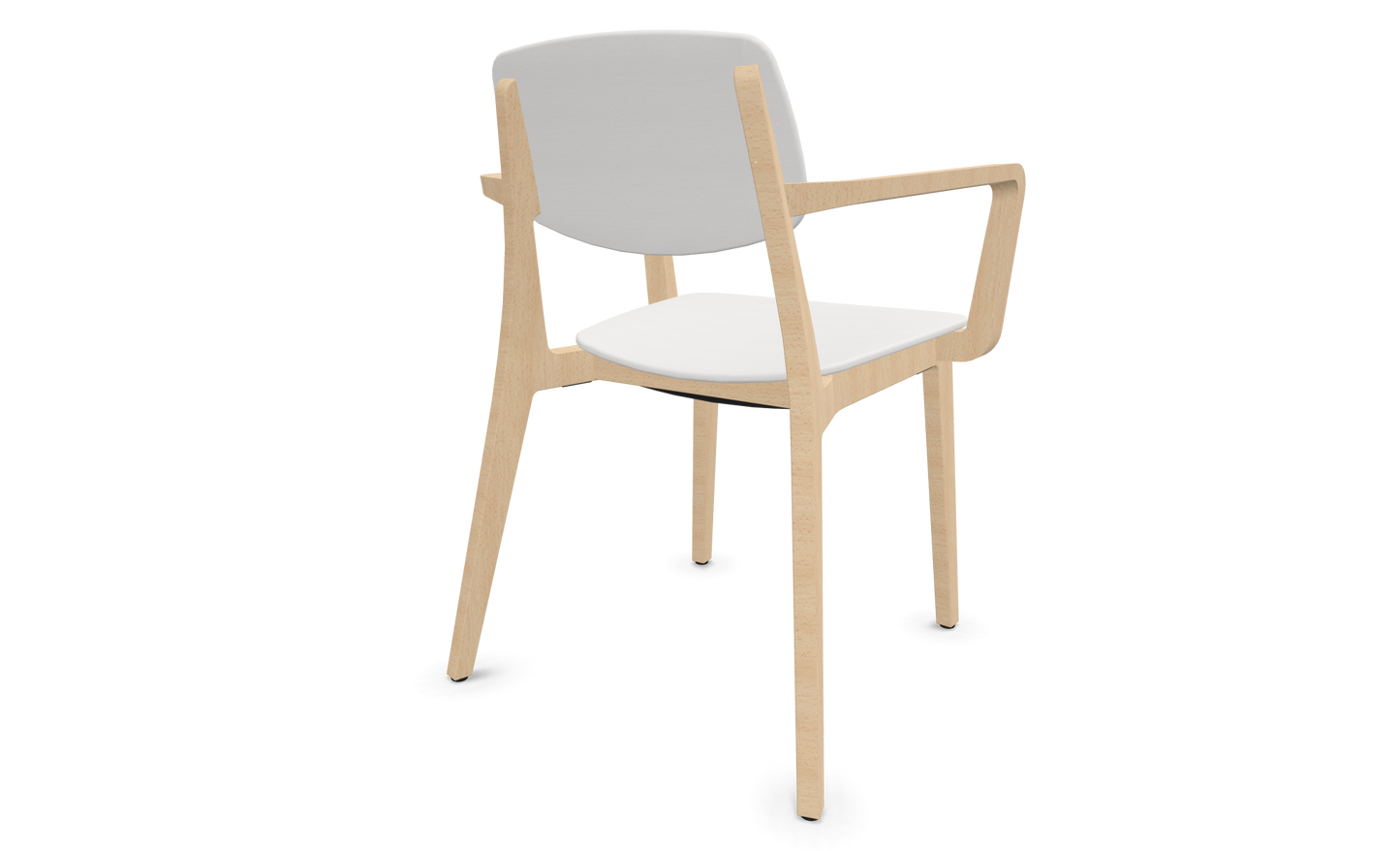 Dietiker Felber C14 Stuhl - Holz verleimt und geformt - D 314 weiss