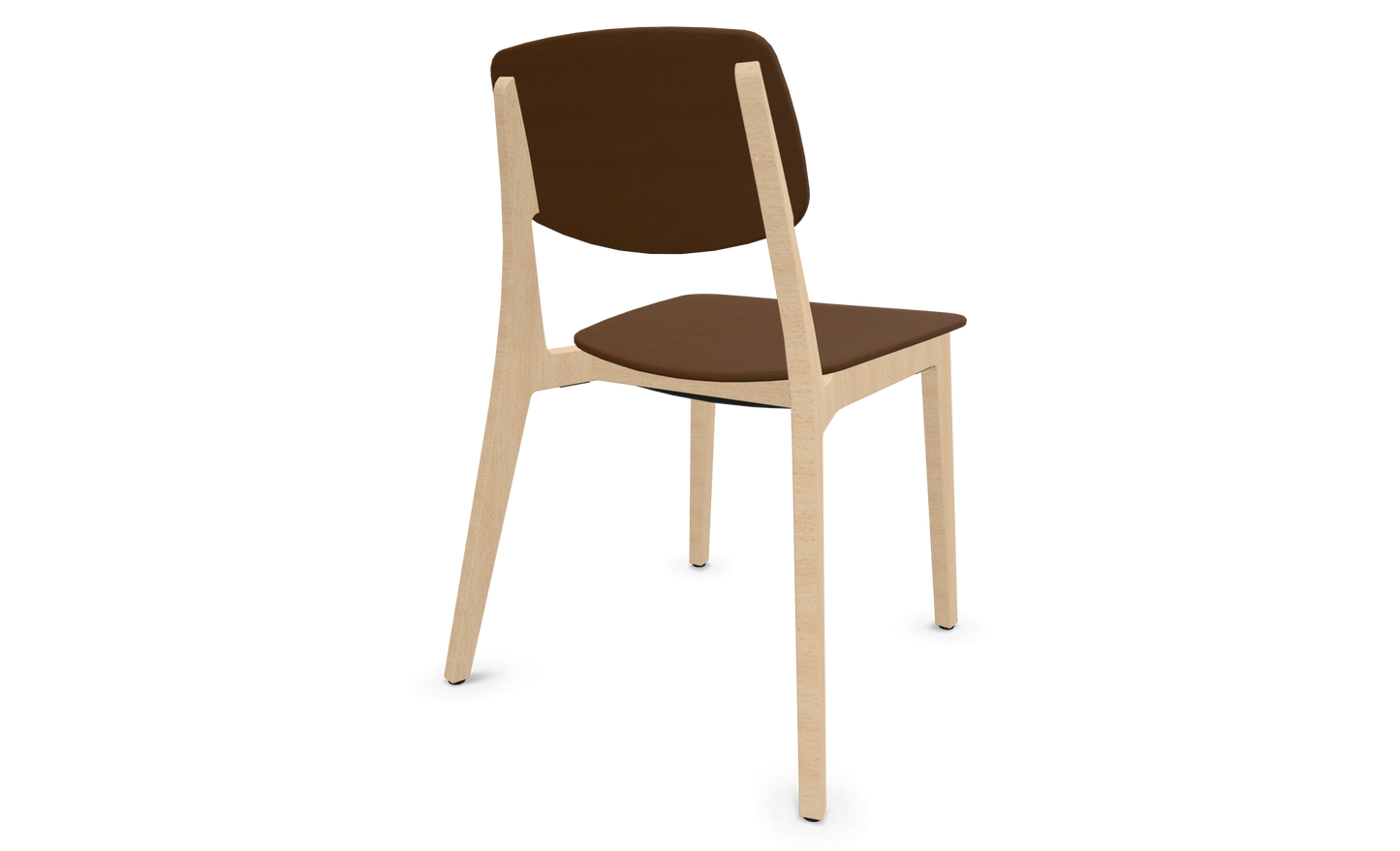 Dietiker Felber C14 Stuhl - Holz verleimt und geformt - D 315 braun