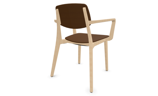 Dietiker Felber C14 Stuhl - Holz verleimt und geformt - D 315 braun