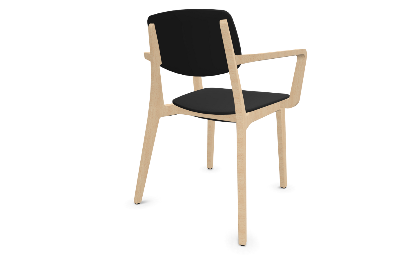 Dietiker Felber C14 Stuhl - Holz verleimt und geformt - D 316 Buche schwarz