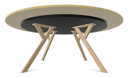 Dietiker Felber T14 Sitzungstisch - HPL Platte - Alaska Birch