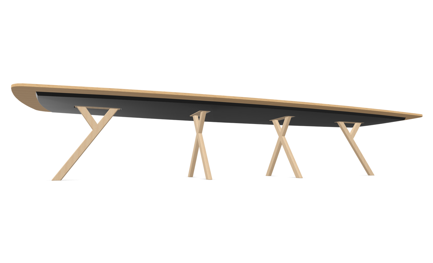 Dietiker Felber T14 Sitzungstisch - HPL Platte - Global Beech