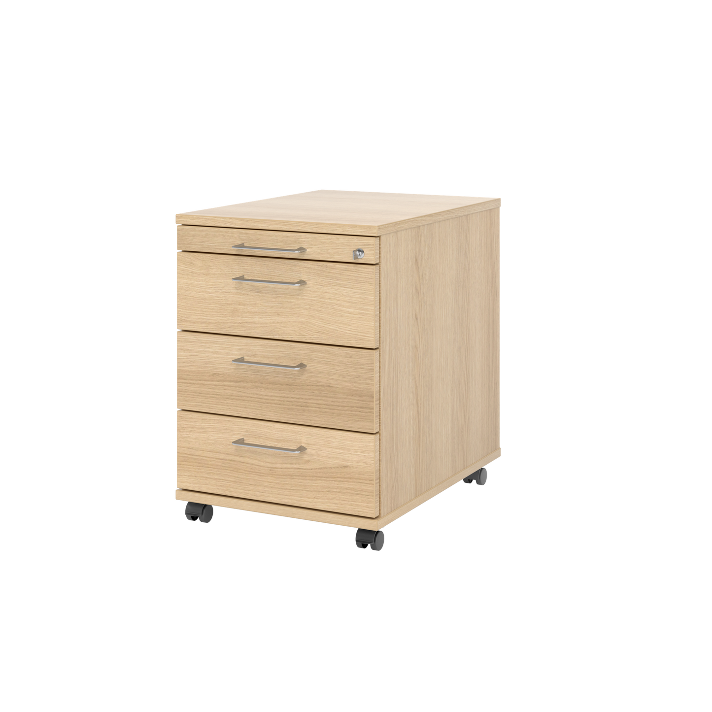 MC MyContainer Rollkorpus mit 4 Schubladen Eichendekor mit Flachgriff - 6014819