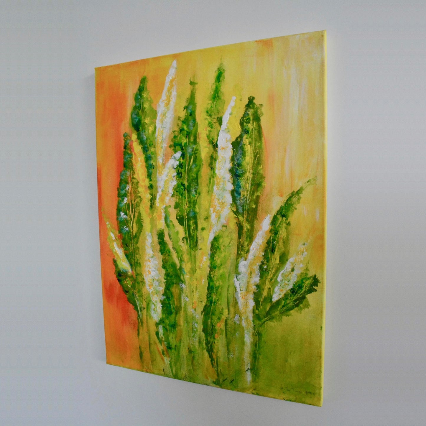 Feuerblume - Gemaltes Bild von rechts