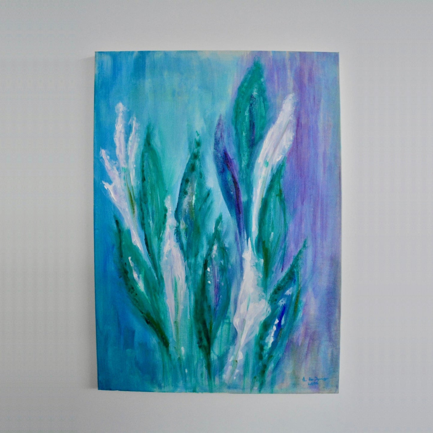 Gemaltes Bild - Unterwasser Blume